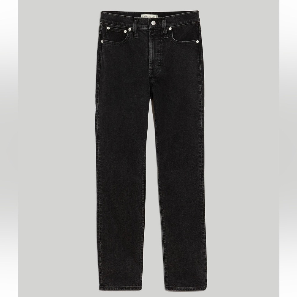 Madewell The Perfect Vintage Jean Black Cotton Blend Women Size 26
